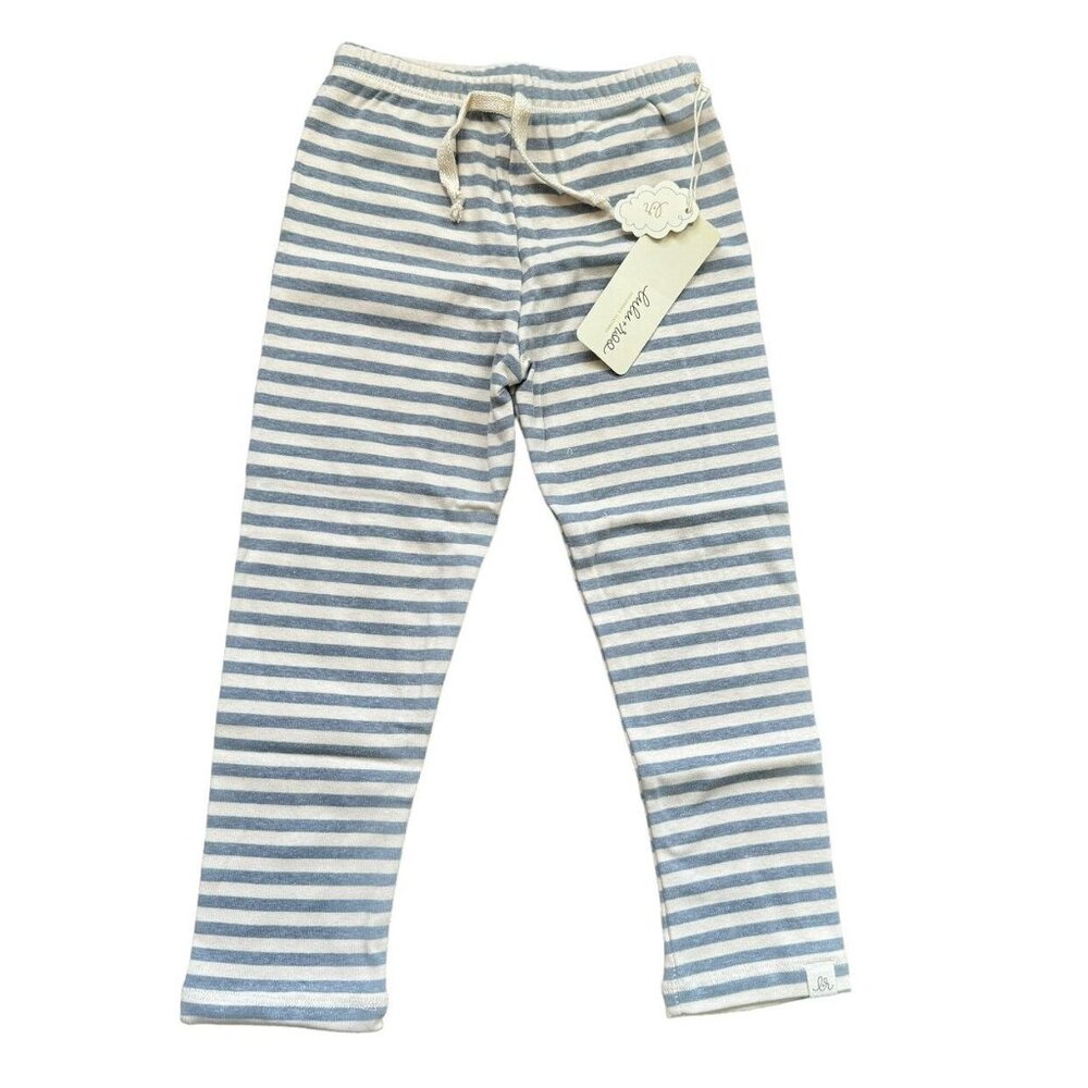 NWT Lulu + Roo Blueberry Classic Stripe Leggings 3T